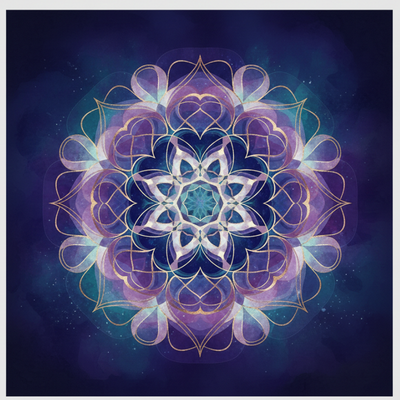 Spiritual artwork from the Spiritual & Mindful Echoes collection, 18 x 24".