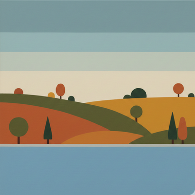 Minimalist art piece from the Minimalist Lines & Form series, 18 x 24 inches.