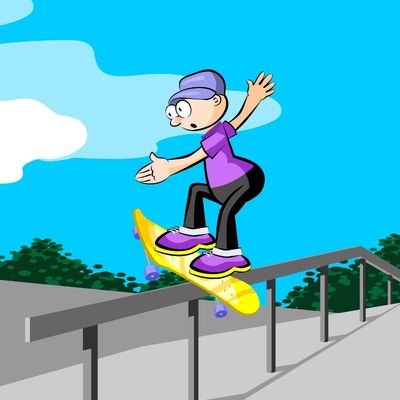 Playful illustration for children from the Kids' Gallery: Dream & Play, 18 x 24".