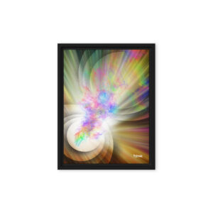 The Collision of Multiuniverses (Inspired by Isaac Asimov) - Framed canvas