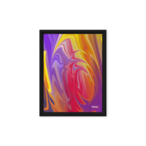Chromatic Flow - Framed canvas