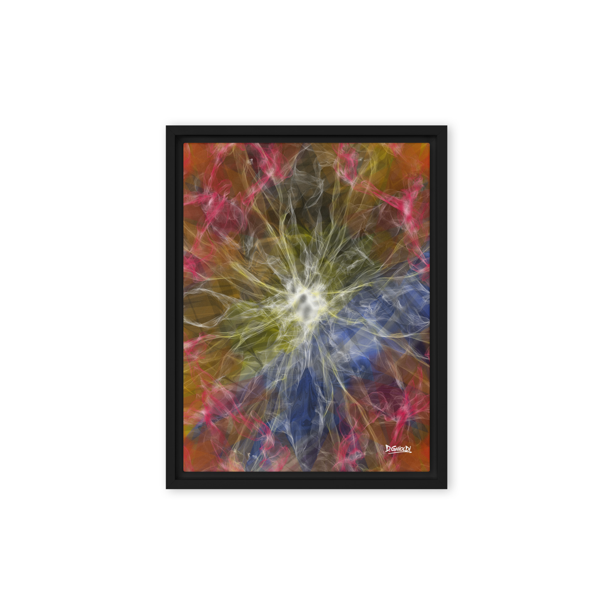 The Birth of an Idea - Framed canvas