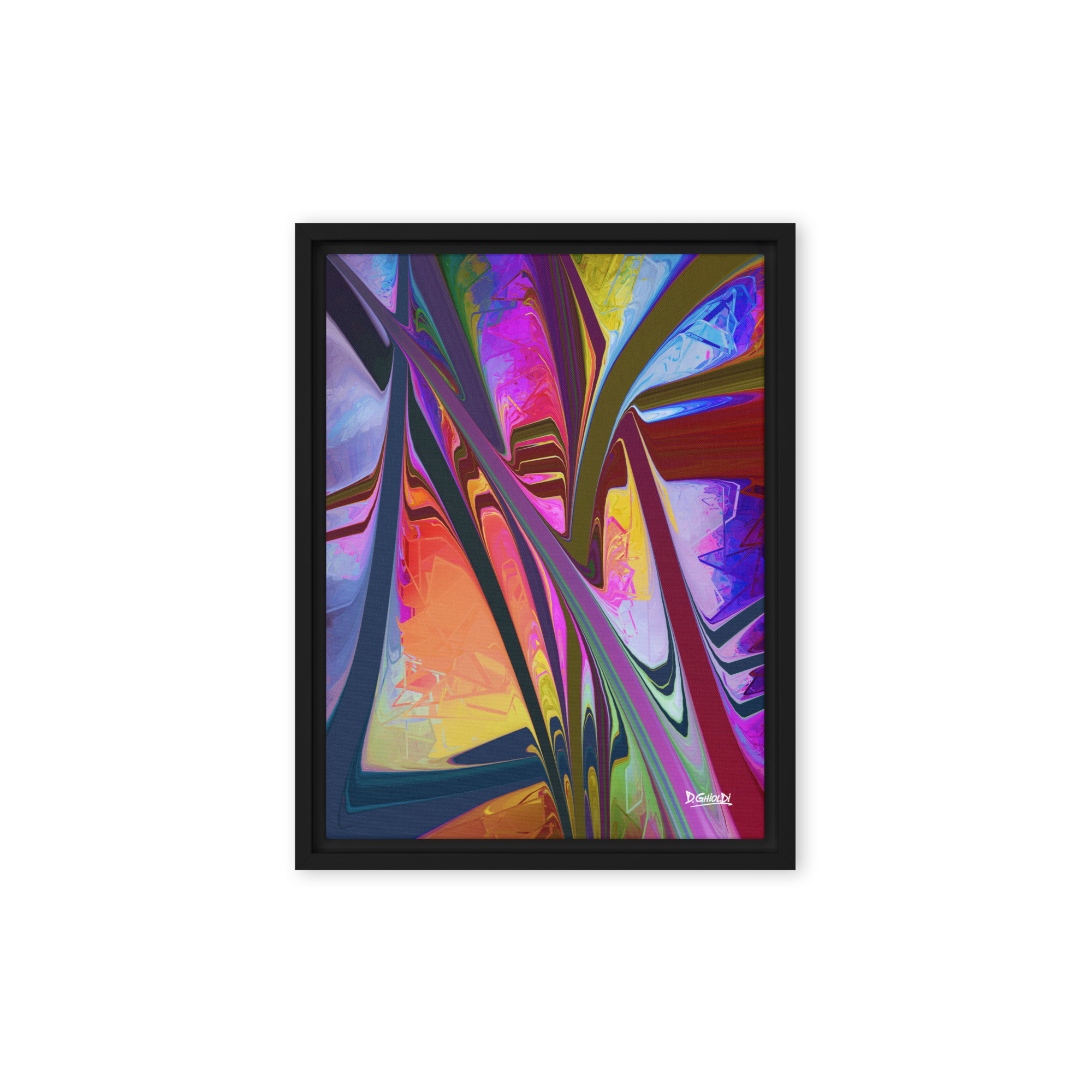 Hyperspace Pathways - Framed Canvas - Image 2