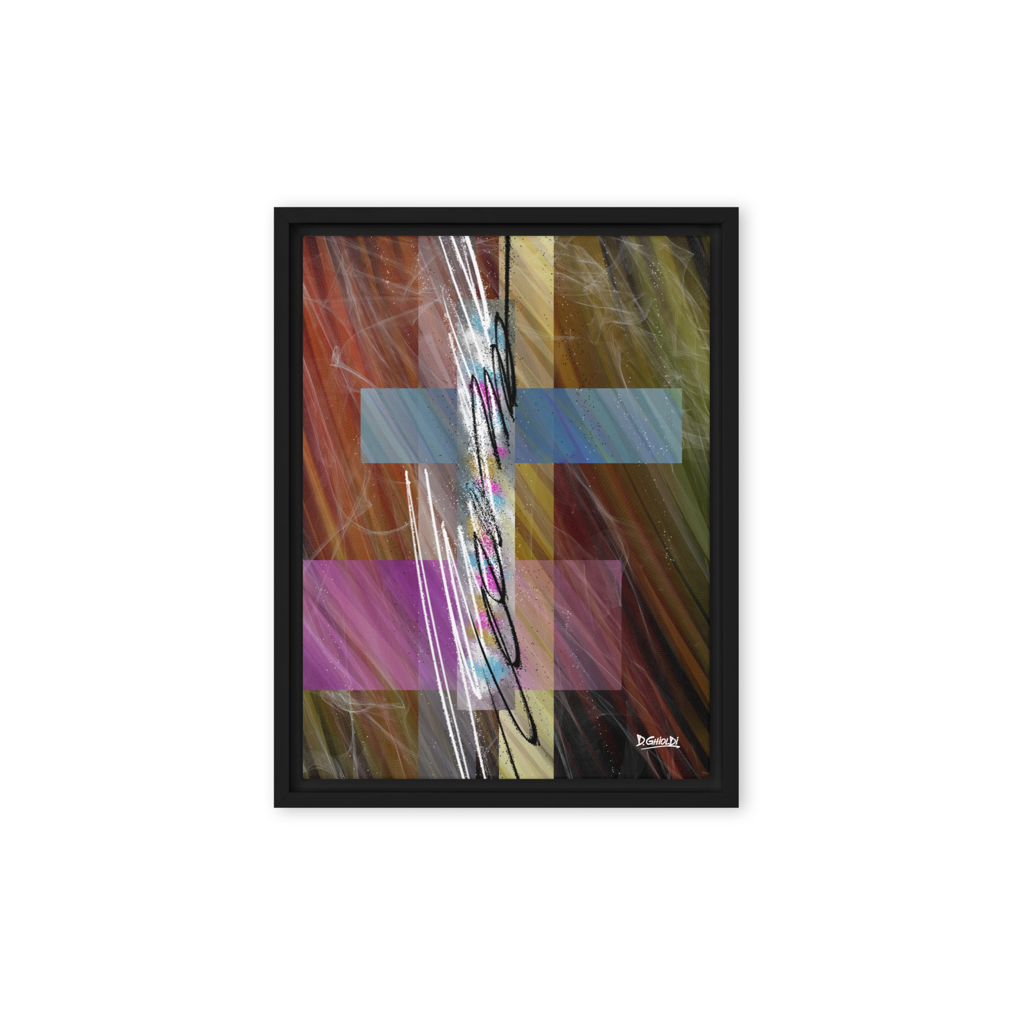 Luminous Stratum - Framed Canvas - Image 2