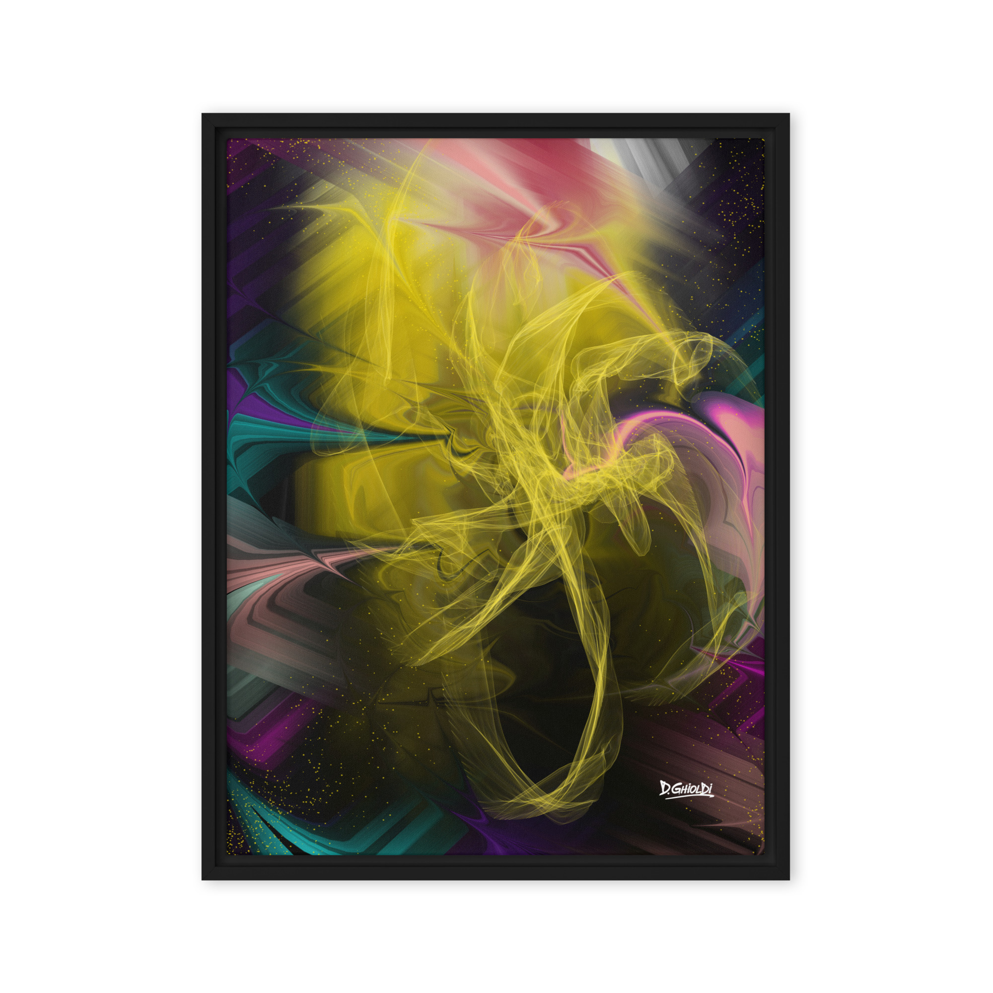 Cosmic Distortion - Framed canvas - Image 3