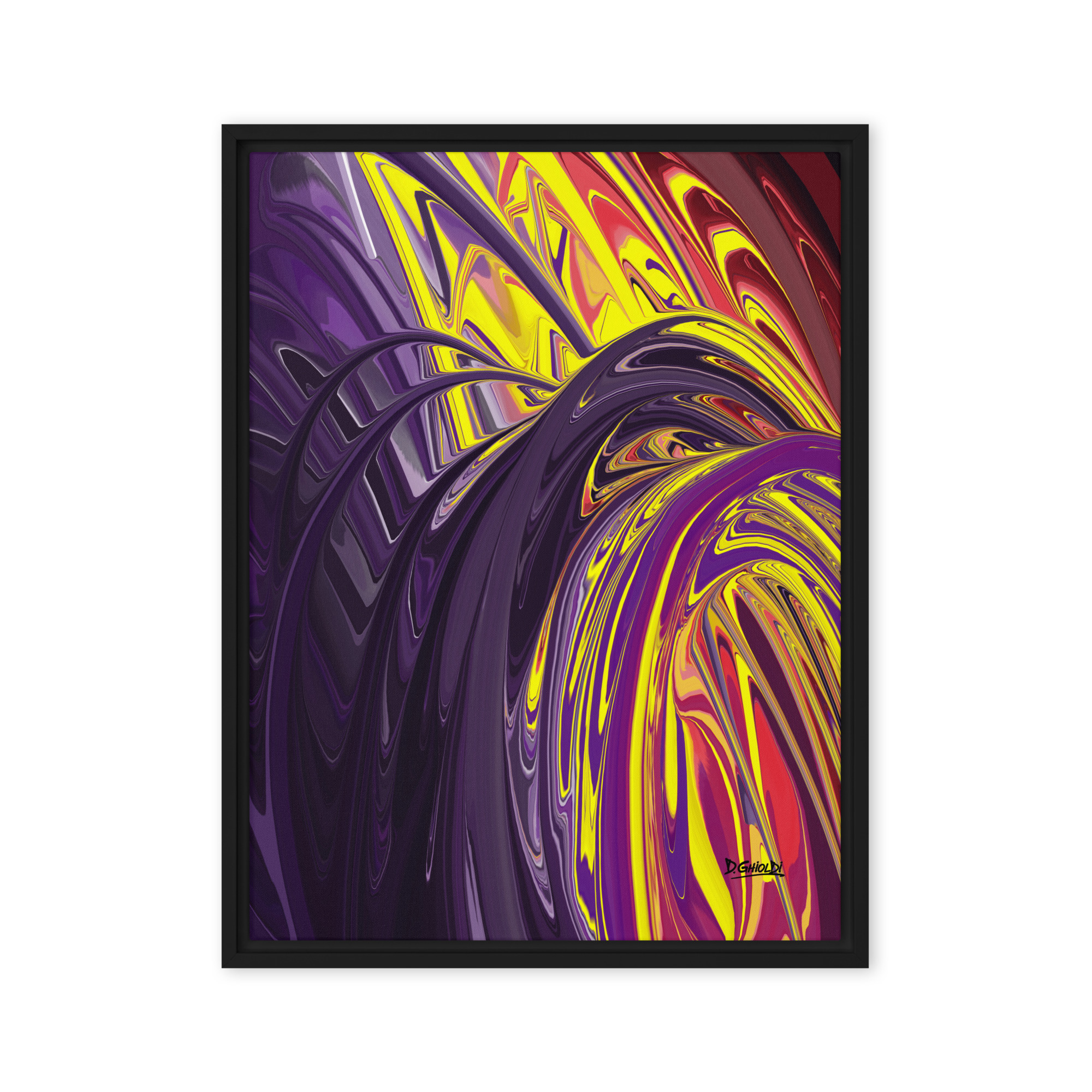 Chromatic Magnetic Arches - Framed canvas - Image 3