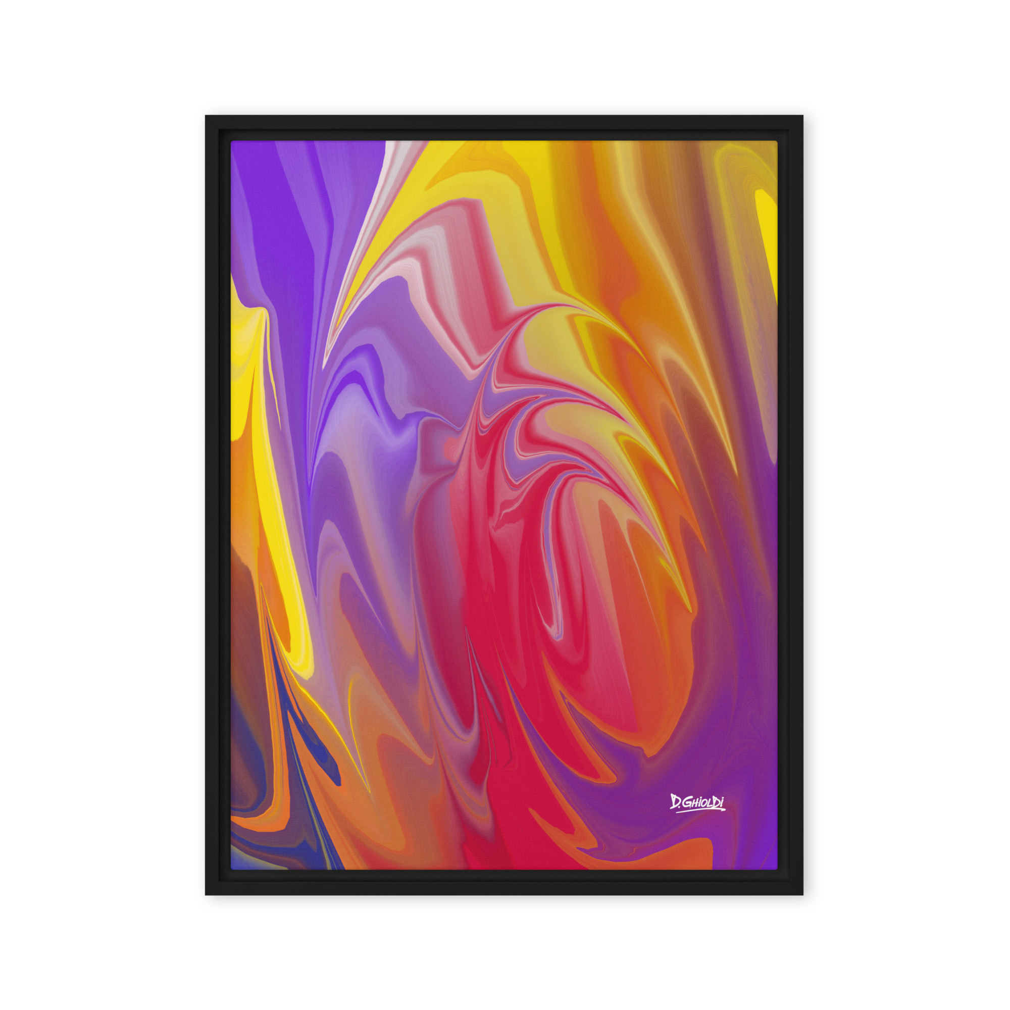 Chromatic Flow - Framed canvas - Image 3