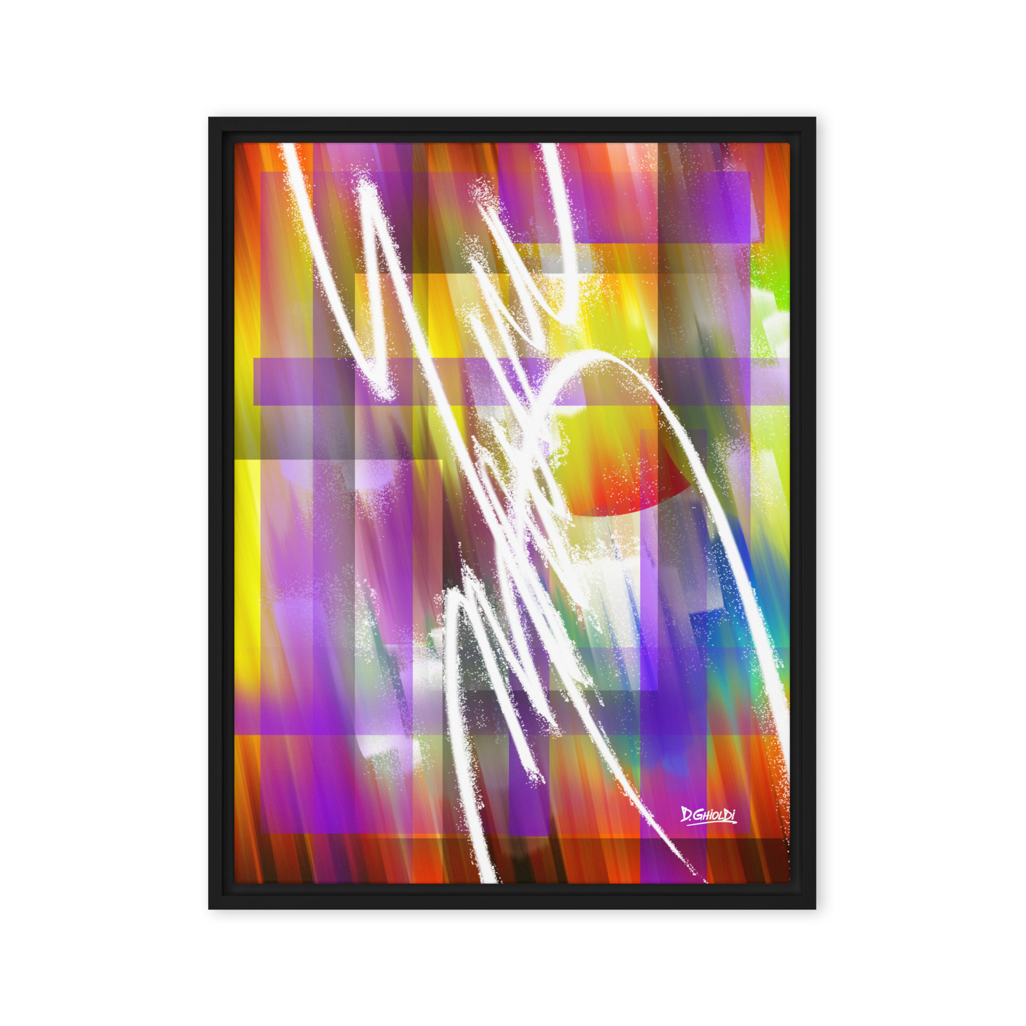 Chromatic Cascade - Framed canvas - Image 3