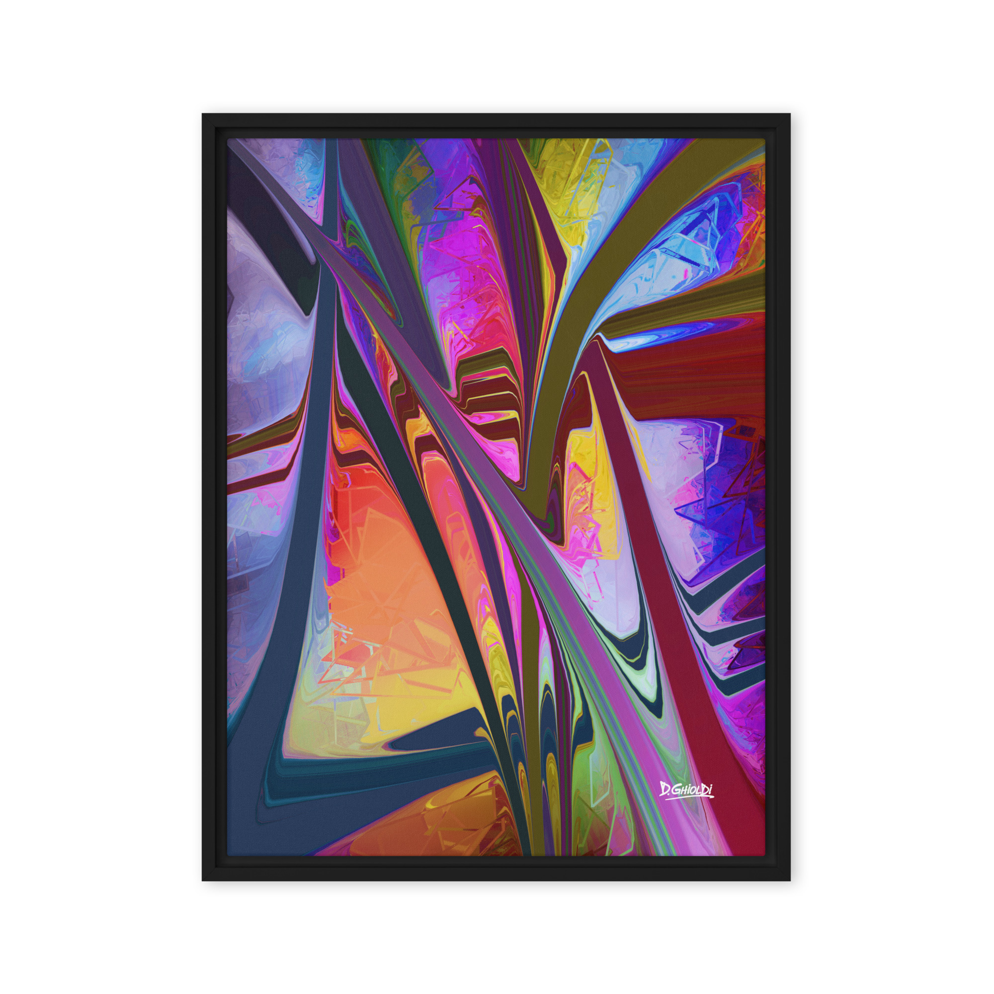Hyperspace Pathways - Framed Canvas - Image 3