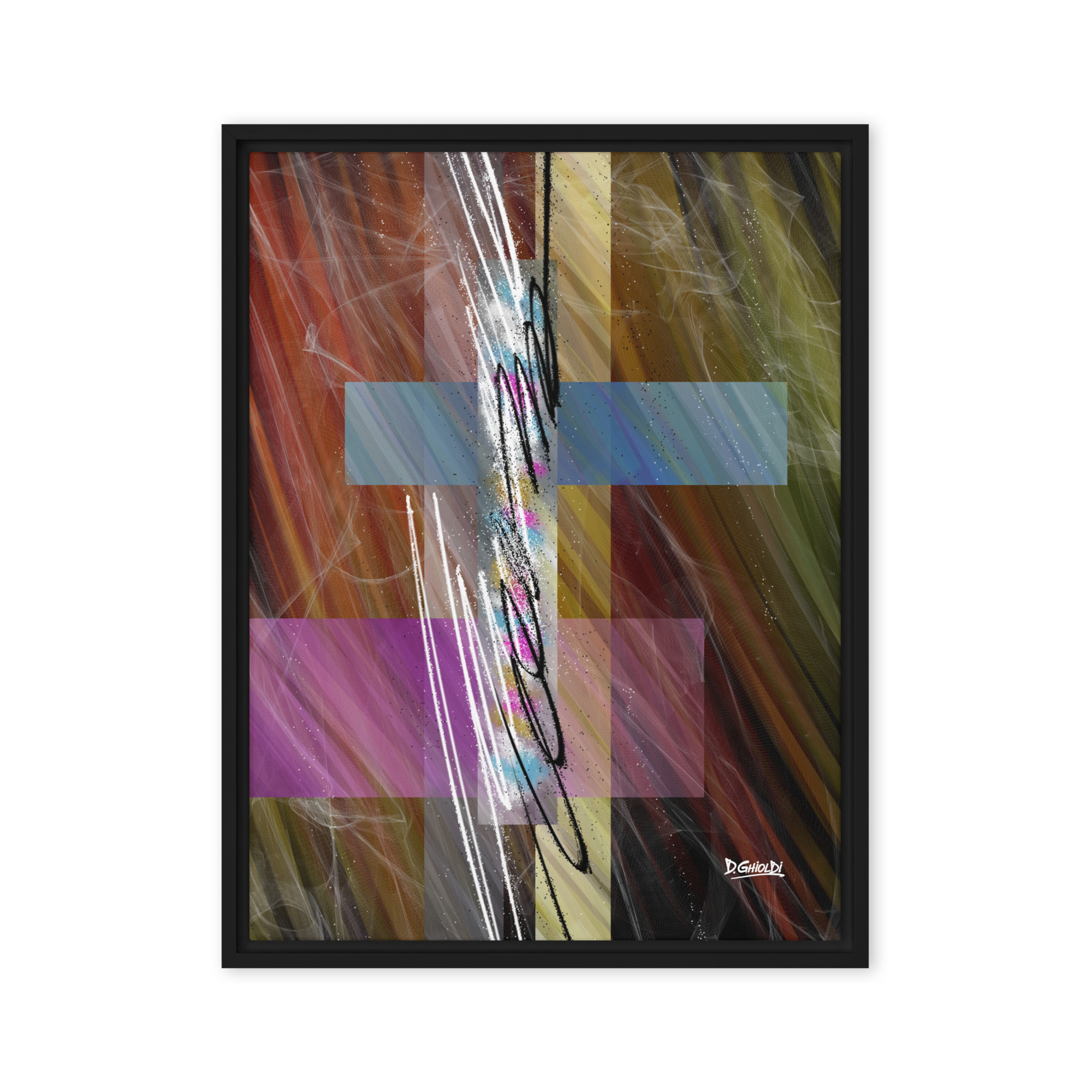 Luminous Stratum - Framed Canvas - Image 3
