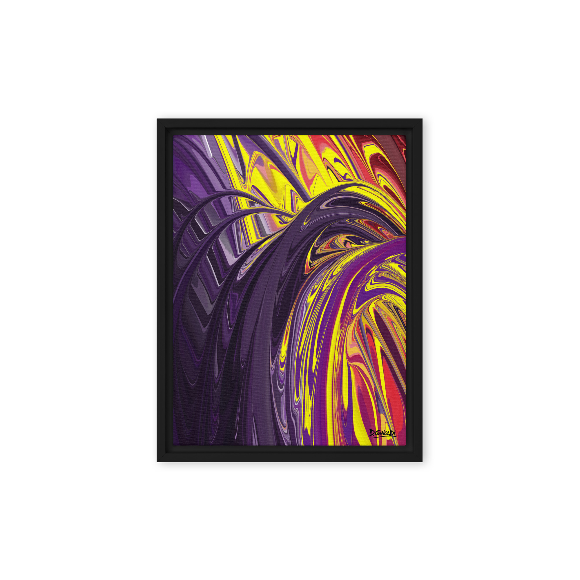 Chromatic Magnetic Arches - Framed canvas - Image 2