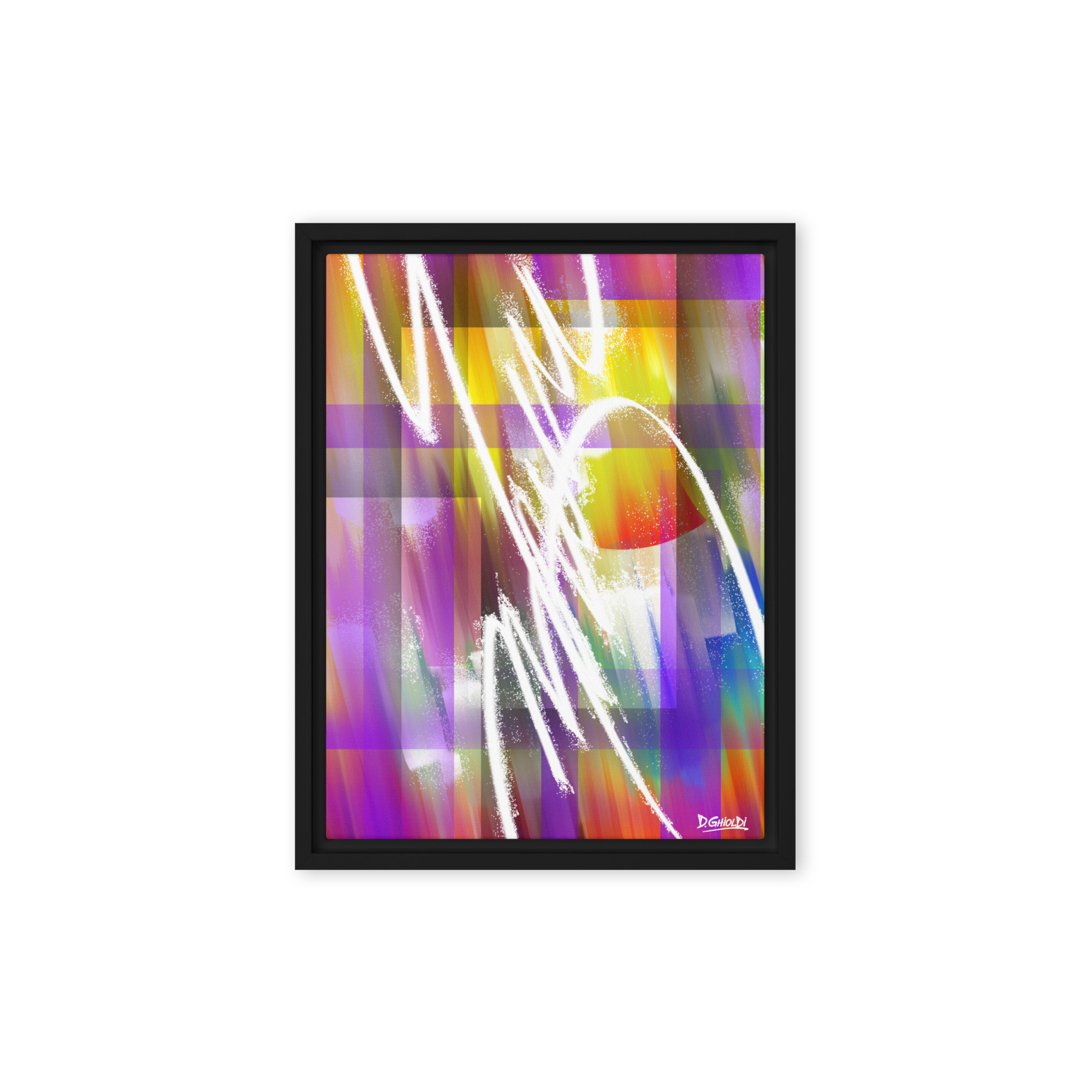 Chromatic Cascade - Framed canvas - Image 2