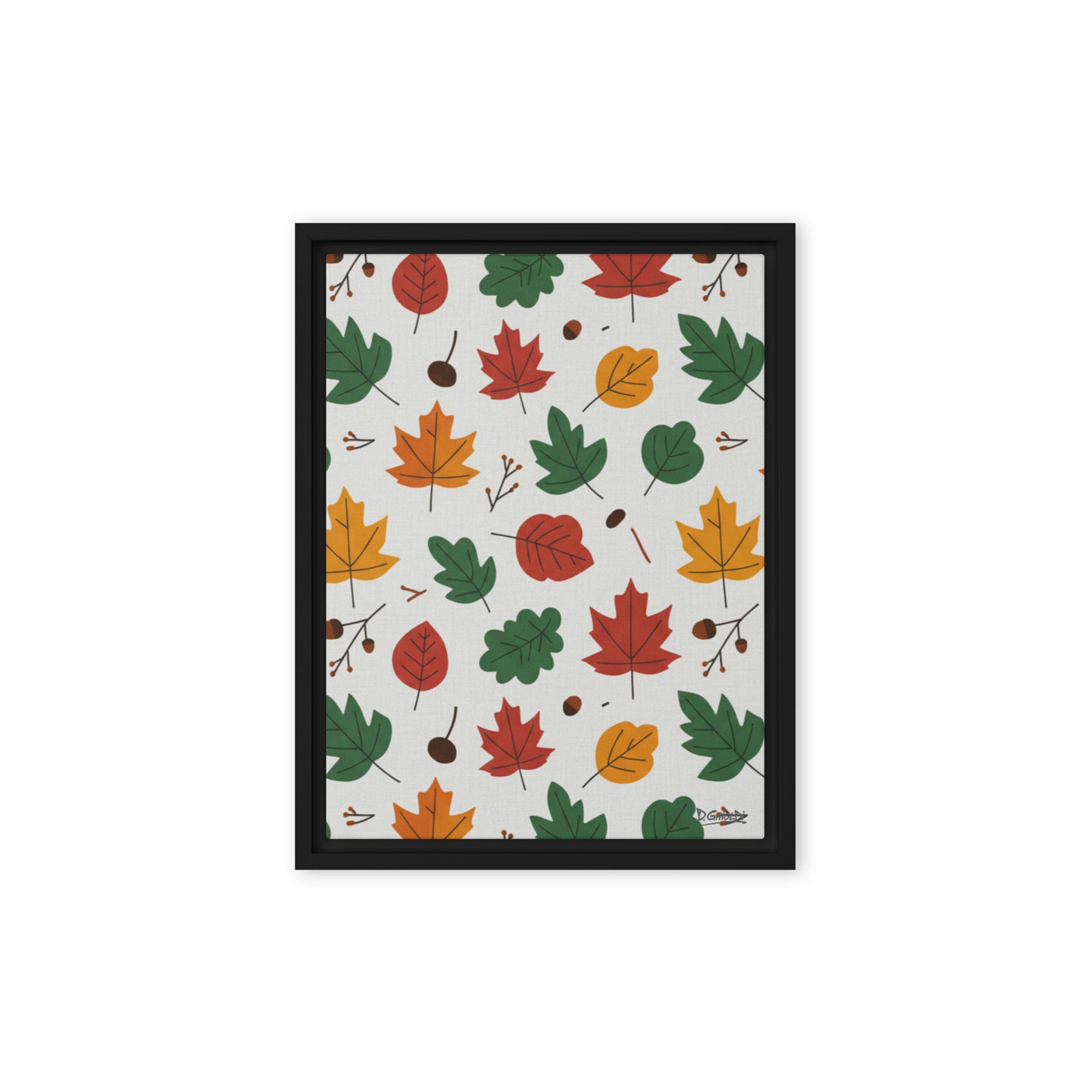 Botanical Autumn Leaves - Fine Art | Ghioldi Rosano Framed canvas